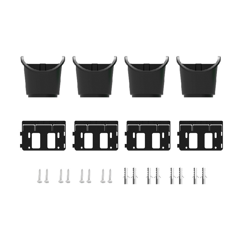 4 Pot Promotion Kit, included:4 x No 1 pots plus 4 x Small wall bracket with 8 screws and plugs 3211E